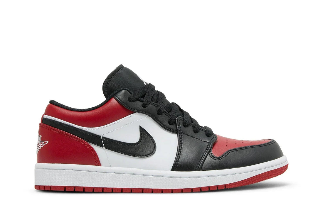 Air Jordan 1 Low Bred Toe Vermelho - 44SHOES