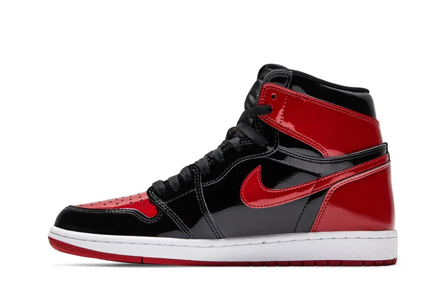 Air Jordan 1 High Patent Bred Vermelho - 44SHOES