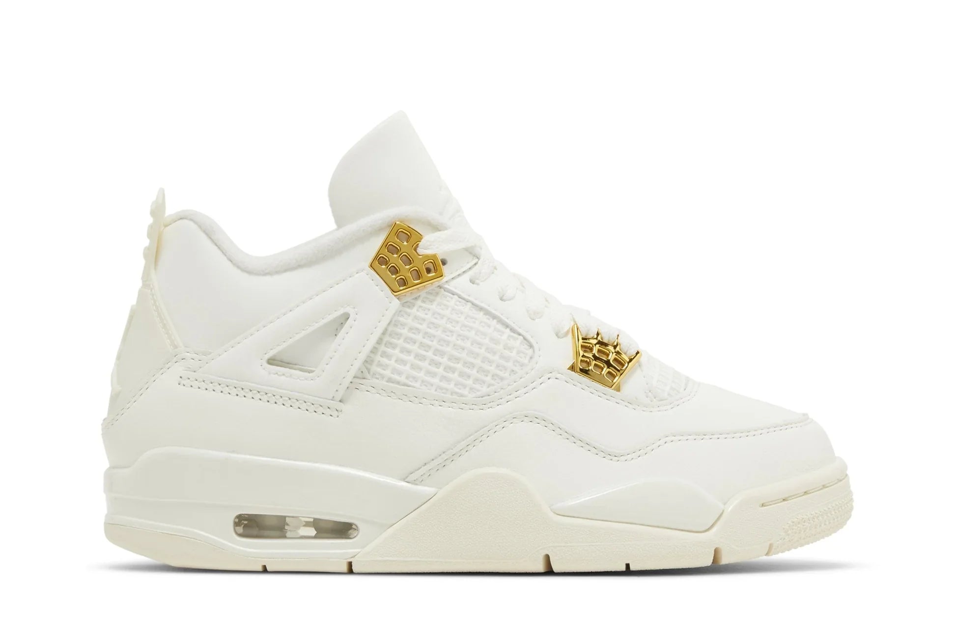 Air Jordan 4 Retro Metallic Gold Branco - 44SHOES