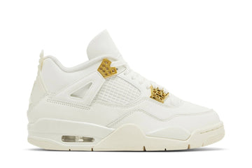 Air Jordan 4 Retro Metallic Gold Branco - 44SHOES