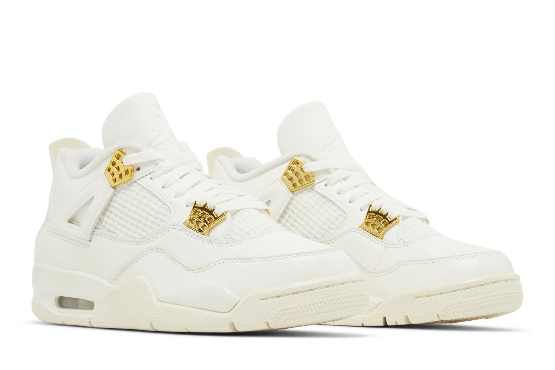 Air Jordan 4 Retro Metallic Gold Branco - 44SHOES