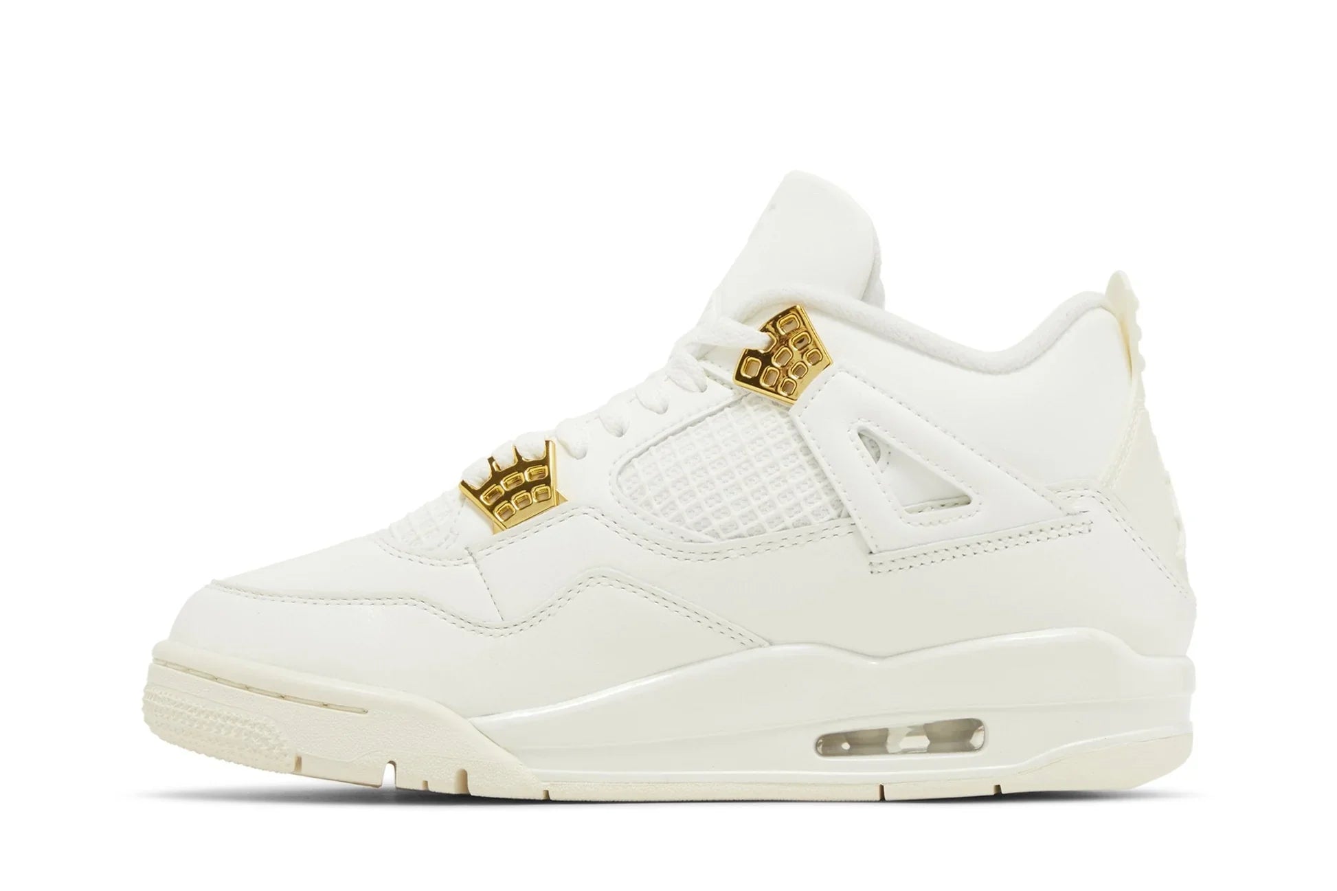 Air Jordan 4 Retro Metallic Gold Branco - 44SHOES