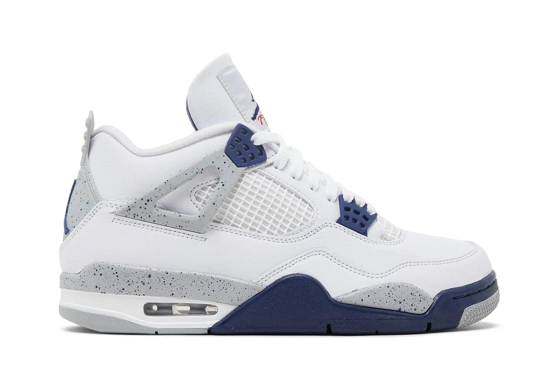Air Jordan 4 Midnight Navy Branco/Azul - 44SHOES