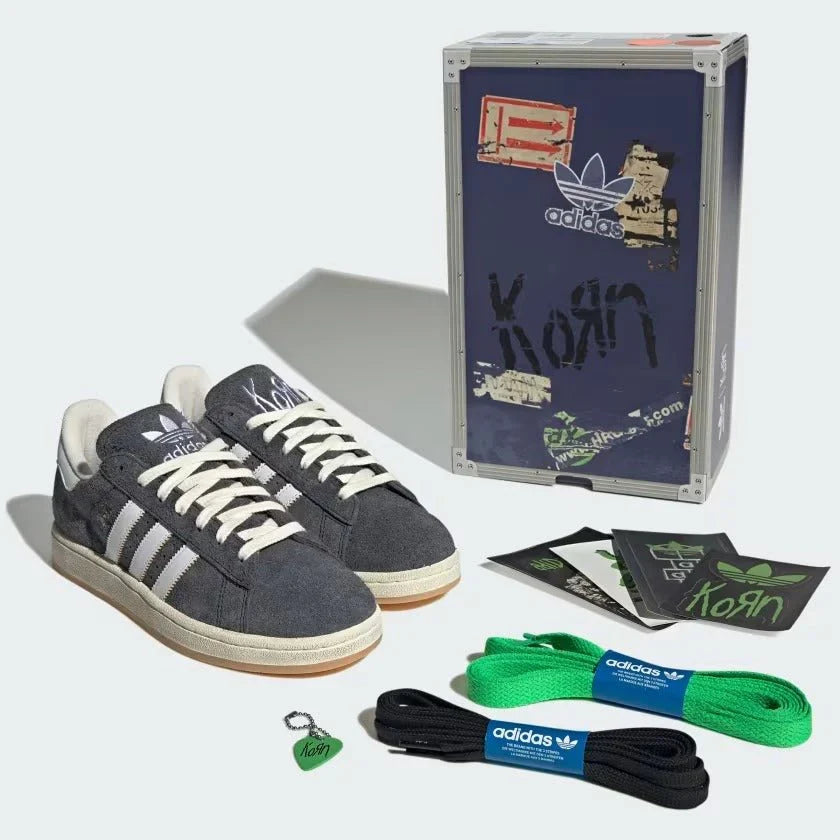 Korn x adidas Campus 2.0 Carbon Cinza - 44SHOES