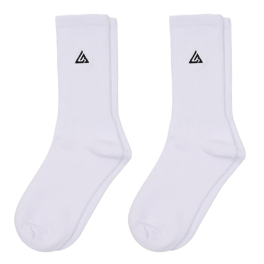 Meias 44SHOES Essentials Branco com Logotipo Preto (Pack com 2 Pares) - 44SHOES
