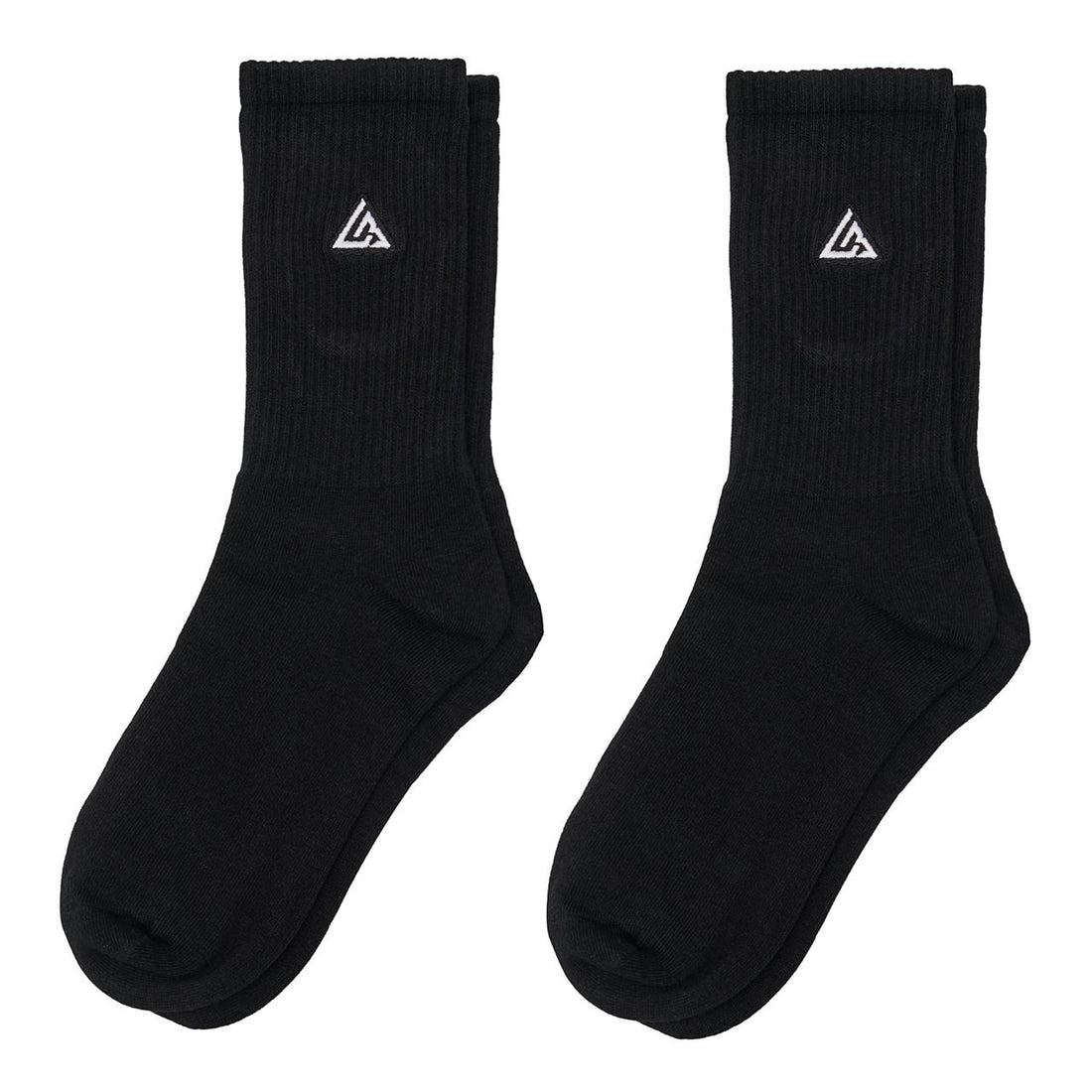 Meias 44SHOES Essentials Preto com Logotipo Branco (Pack com 2 Pares) - 44SHOES
