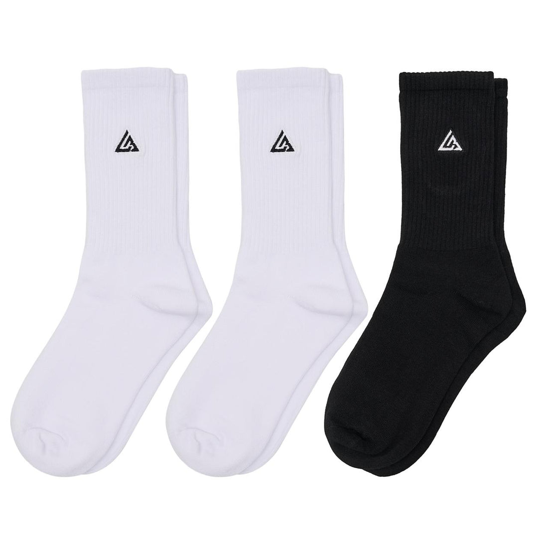 Meias 44SHOES Essentials Branco & Preto (Pack com 3 Pares) - 44SHOES