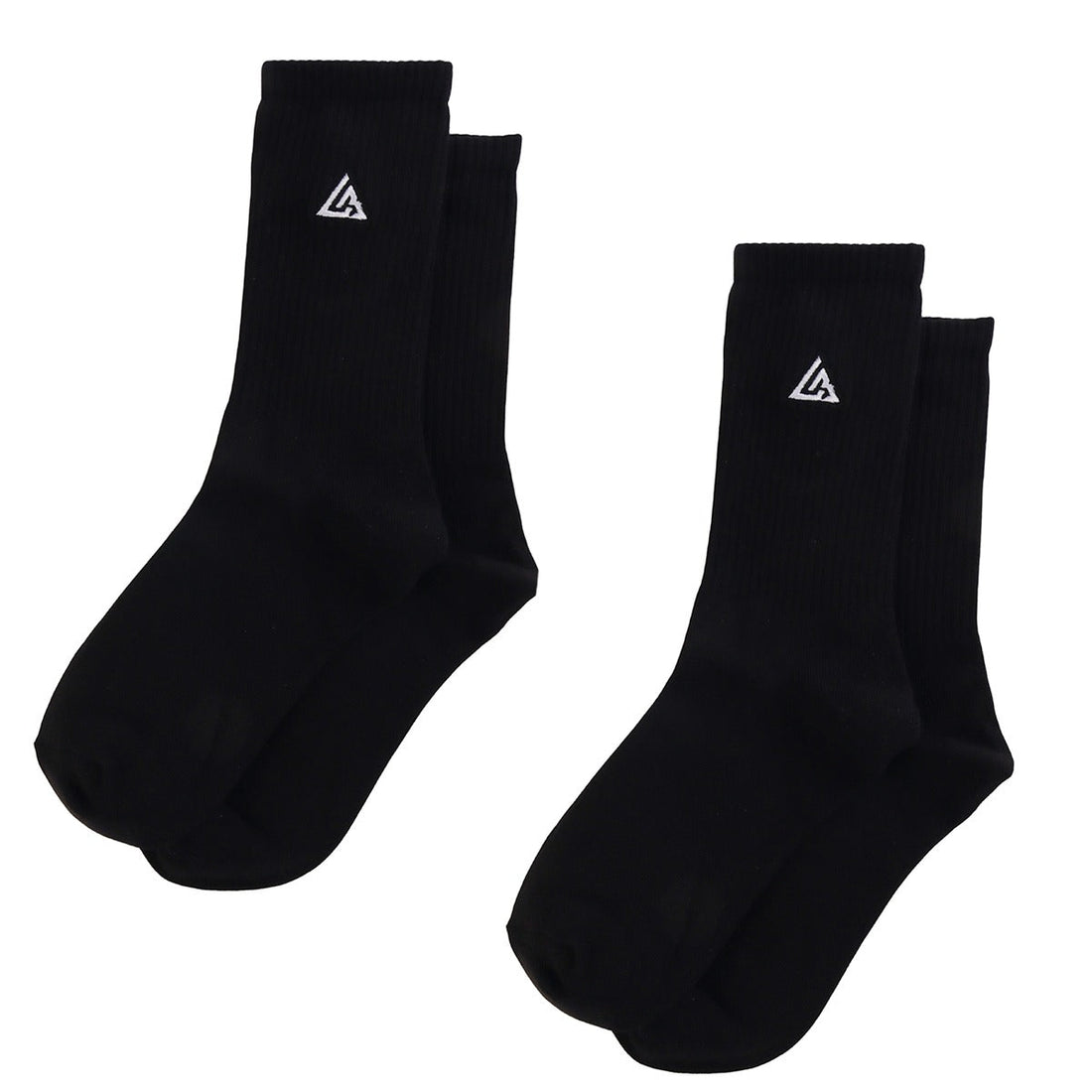 Meias 44SHOES Essentials Preto com Logotipo Branco (Pack com 2 Pares) - 44SHOES