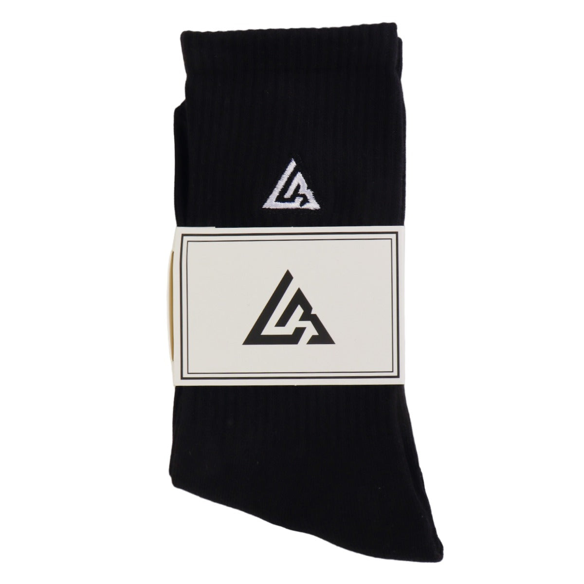 Meias 44SHOES Essentials Preto com Logotipo Branco (Pack com 2 Pares) - 44SHOES