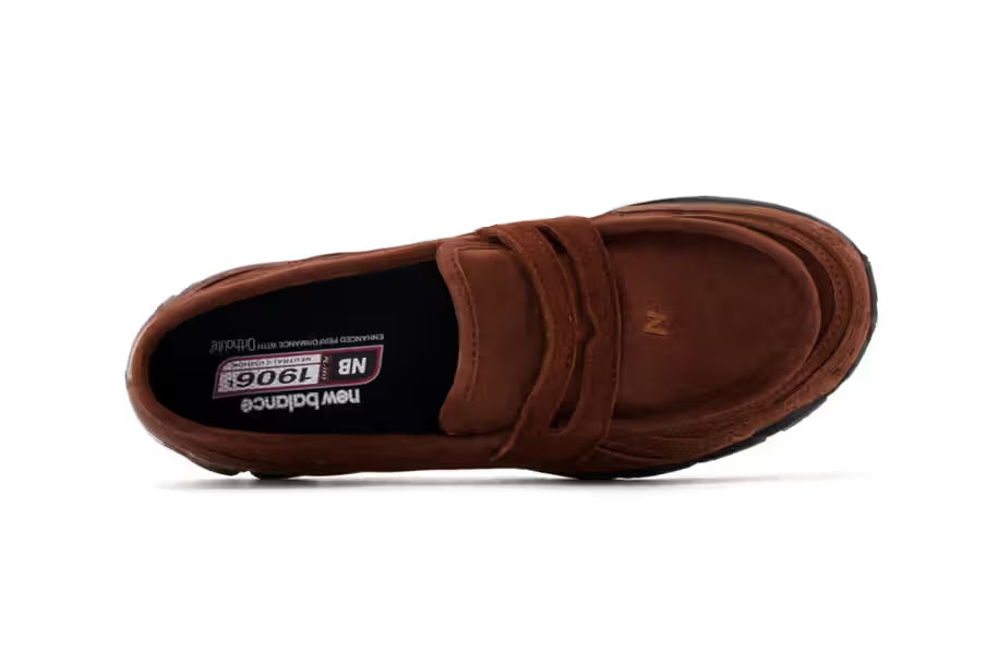 New Balance 1906L Rich Oak Suede Camurça Slip-on Marrom - 44SHOES