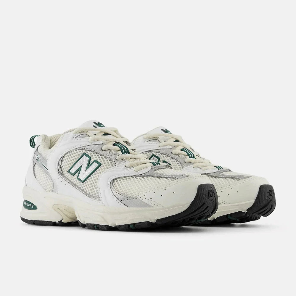 New Balance 530 Sea Salt White Marsh Green Branco - 44SHOES