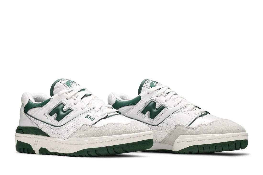 New Balance 550 White Pine Green Branco/Verde - 44SHOES