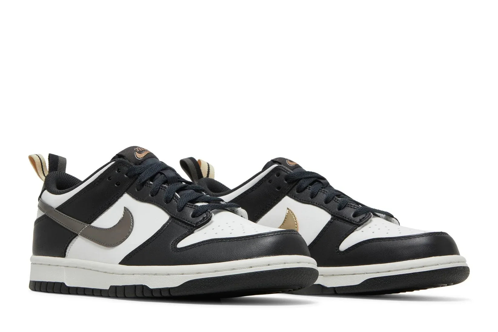 Nike Dunk Low GS Black/White Metallic Preto - 44SHOES