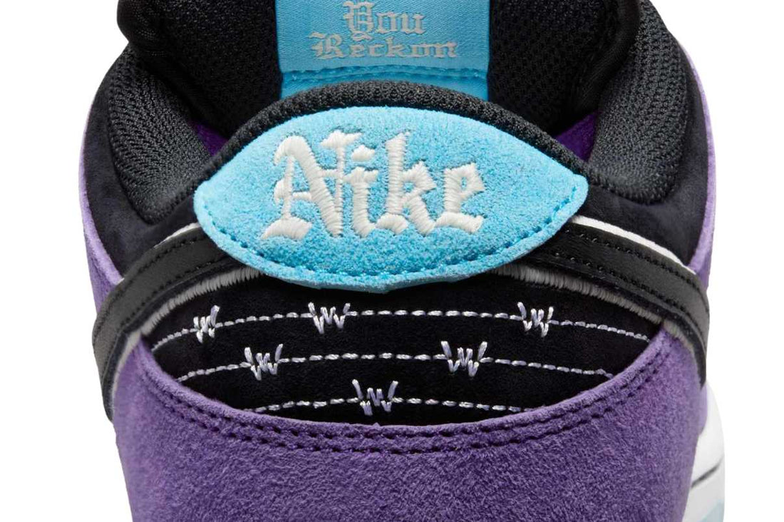 Nike SB Dunk Low Pro x Hayley Wilson Black and Court Purple Roxo - 44SHOES