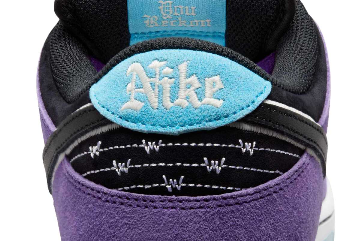 Nike SB Dunk Low Pro x Hayley Wilson Black and Court Purple Roxo - 44SHOES