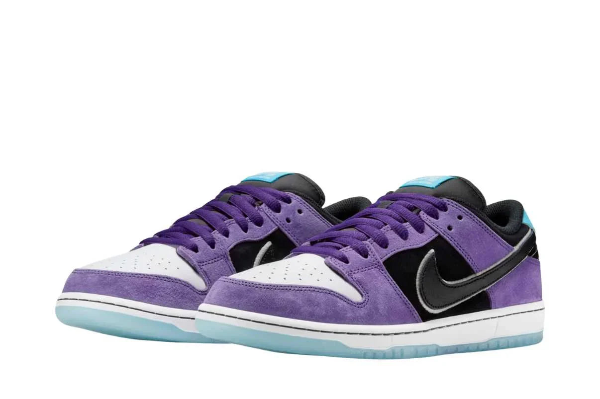 Nike SB Dunk Low Pro x Hayley Wilson Black and Court Purple Roxo - 44SHOES