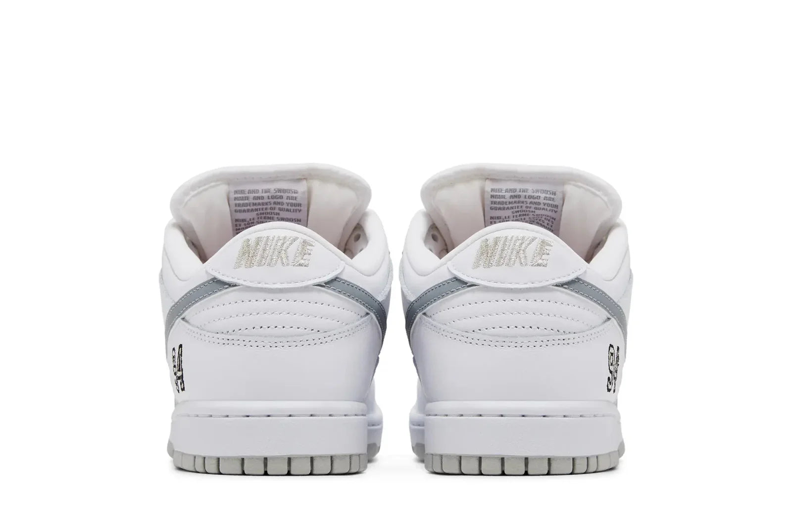 Nike SB Dunk Low Supreme 94 White Metallic Silver Branco - 44SHOES