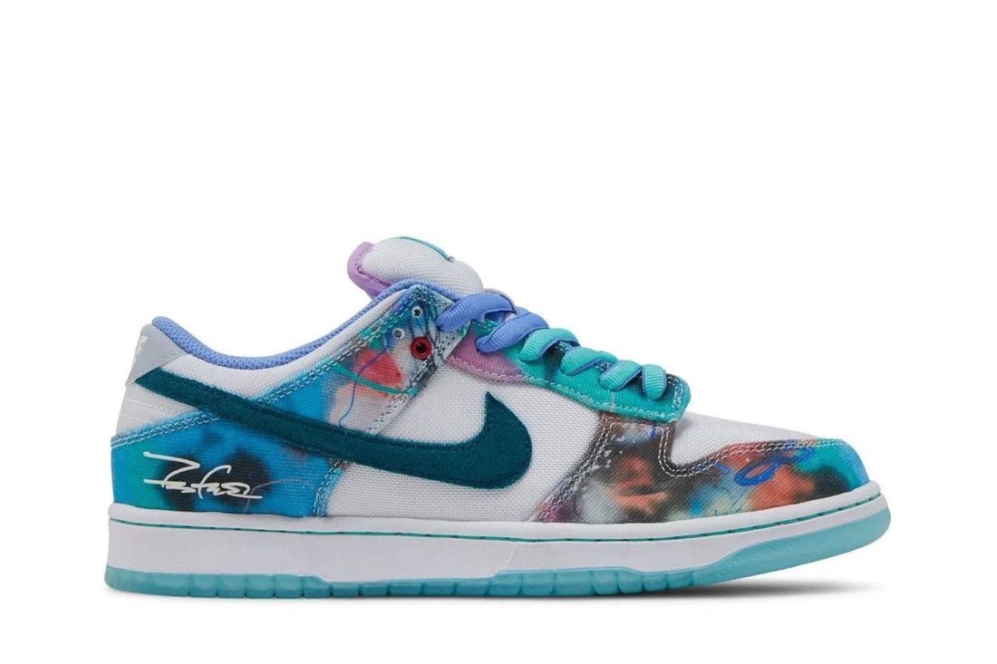 Nike Sb Dunk Low x Futura Skateboard Bleached Aqua Azul - 44SHOES