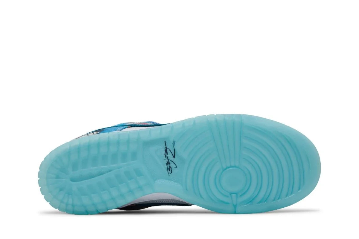 Nike Sb Dunk Low x Futura Skateboard Bleached Aqua Azul - 44SHOES