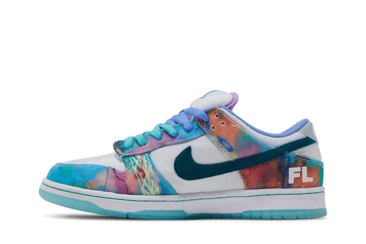 Nike Sb Dunk Low x Futura Skateboard Bleached Aqua Azul - 44SHOES