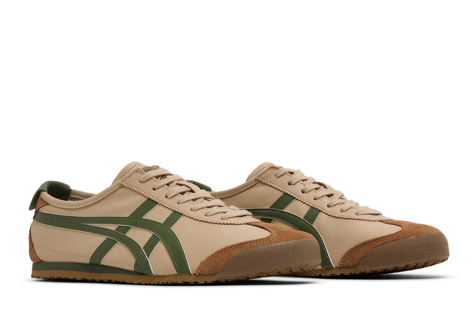 Onitsuka Tiger Mexico 66 Beige Grass Green Marrom - 44SHOES