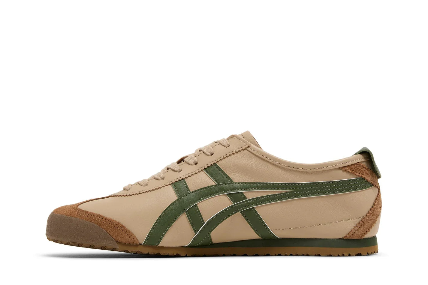 Onitsuka Tiger Mexico 66 Beige Grass Green Marrom - 44SHOES