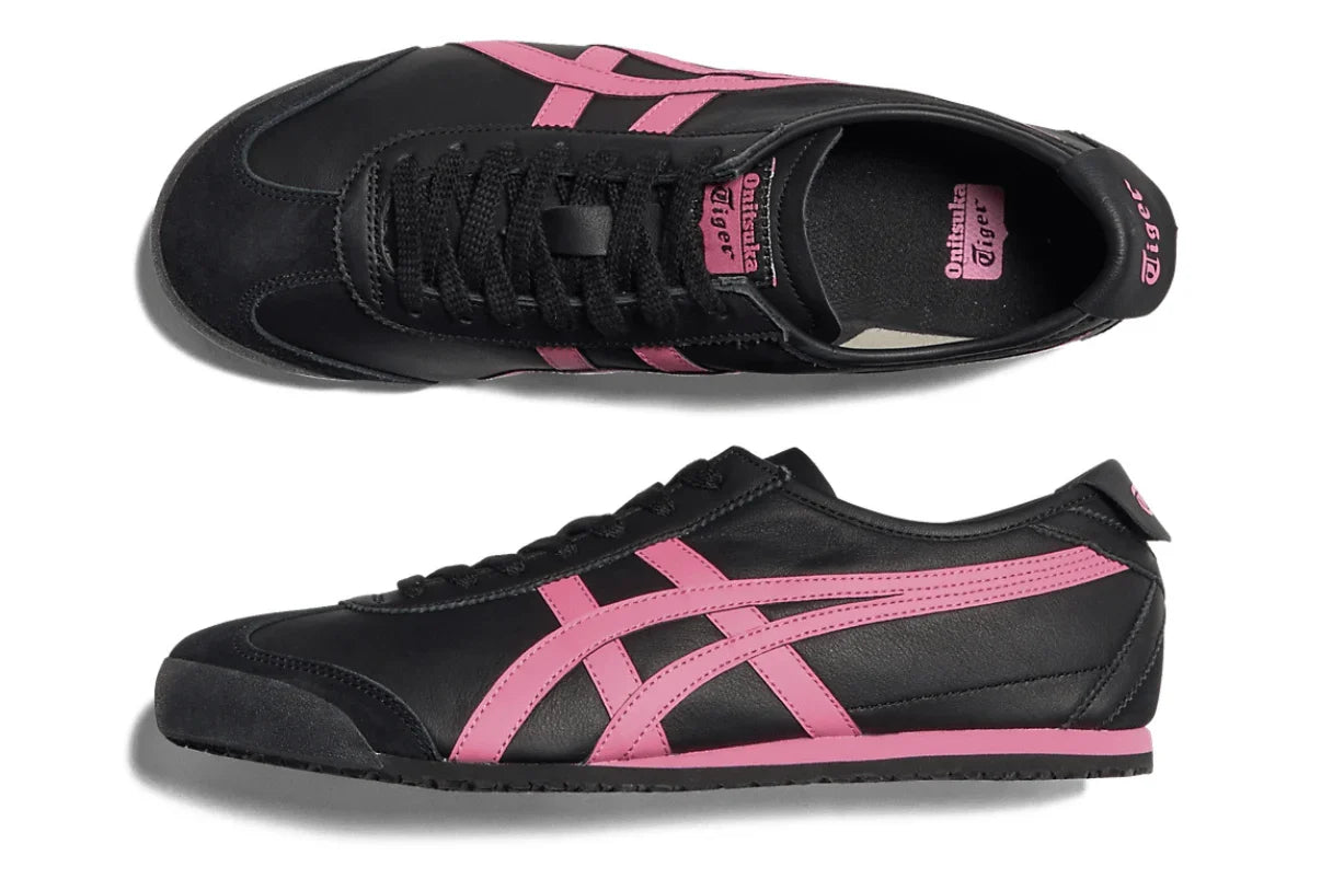 Onitsuka Tiger Mexico 66 Black/Dragon Fruit Preto - 44SHOES