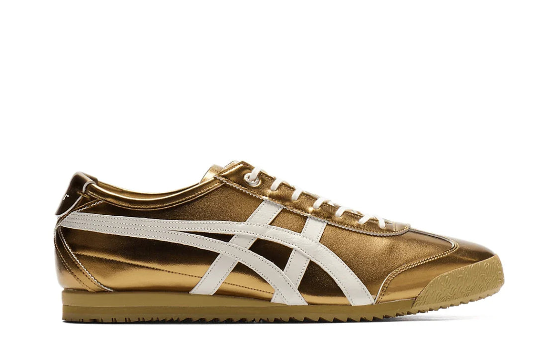 Onitsuka Tiger Mexico 66 SD Metallic Series Desert Camp Cream Dourado - 44SHOES