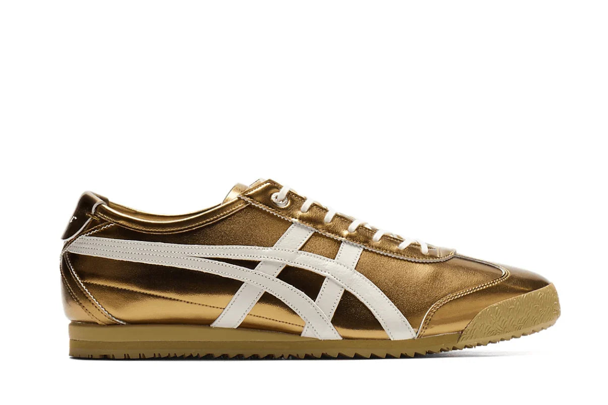 Onitsuka Tiger Mexico 66 SD Metallic Series Desert Camp Cream Dourado - 44SHOES