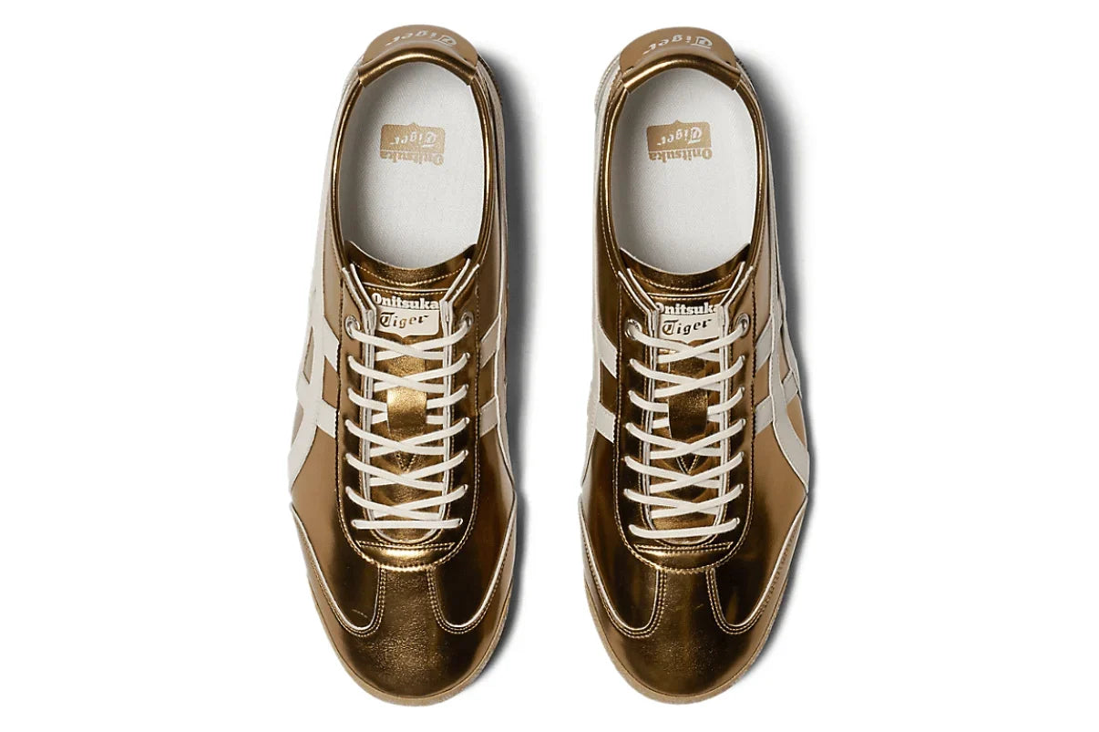 Onitsuka Tiger Mexico 66 SD Metallic Series Desert Camp Cream Dourado - 44SHOES