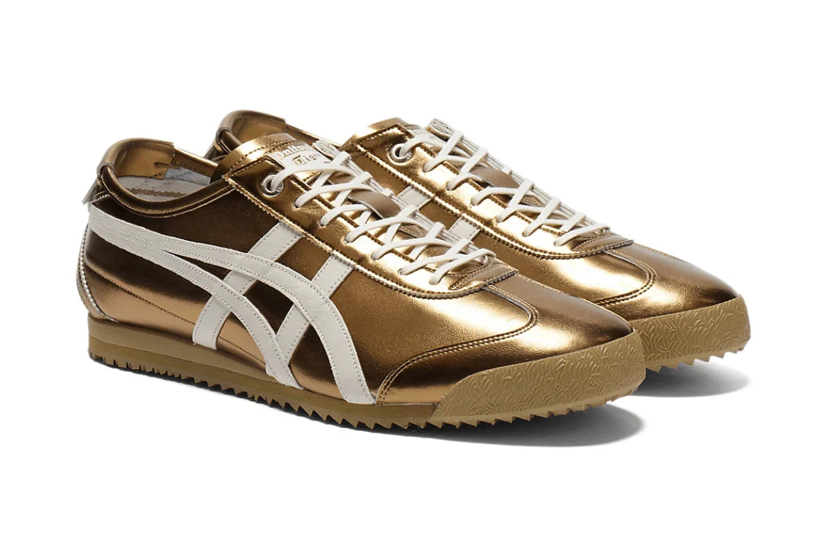 Onitsuka Tiger Mexico 66 SD Metallic Series Desert Camp Cream Dourado - 44SHOES