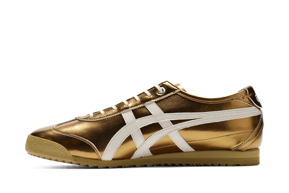 Onitsuka Tiger Mexico 66 SD Metallic Series Desert Camp Cream Dourado - 44SHOES