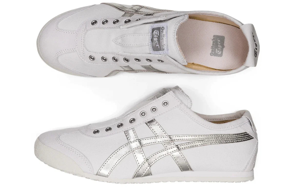 Onitsuka Tiger Mexico 66 Slip-On White Pure Silver Prateado - 44SHOES