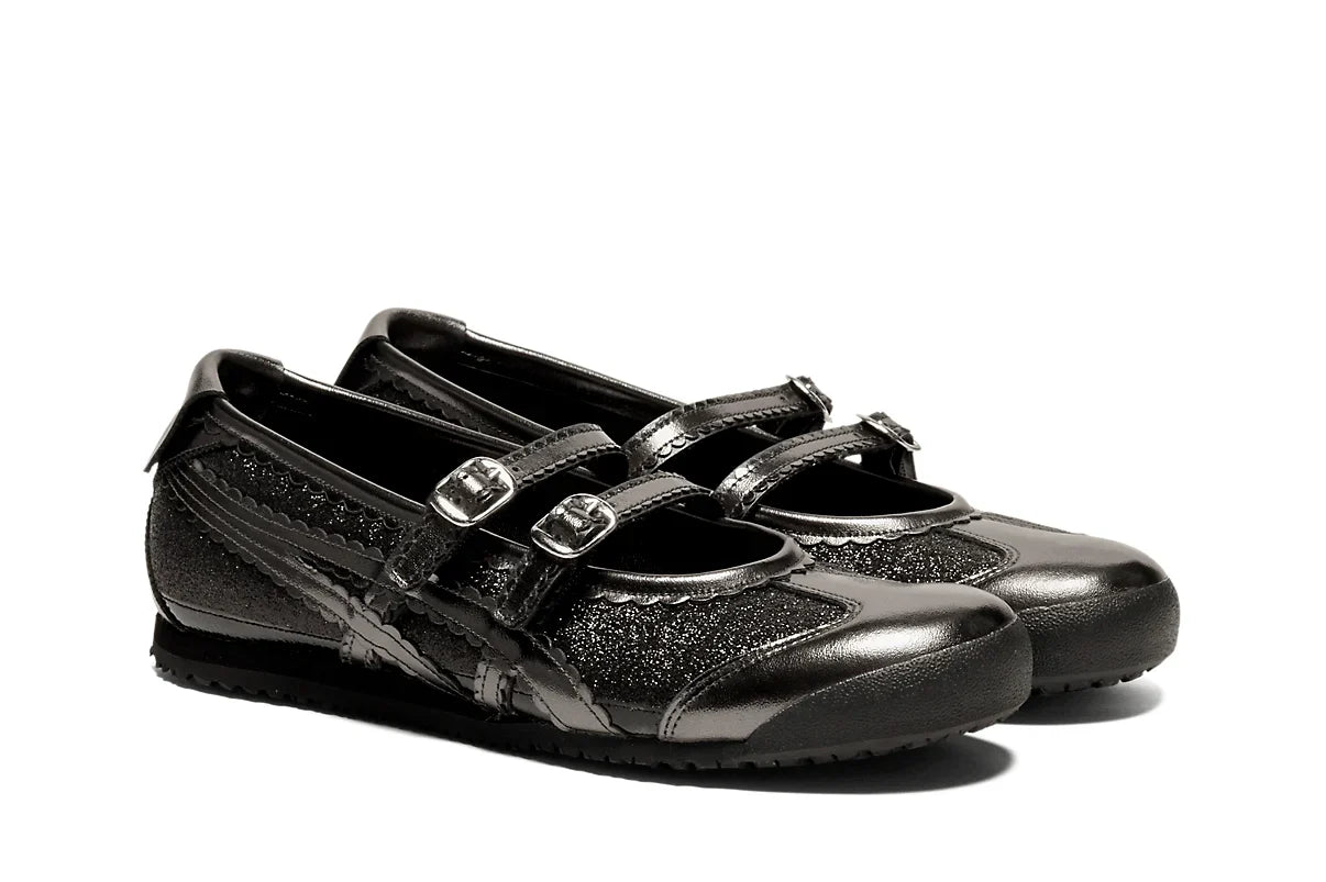 Onitsuka Tiger Mexico 66 TGRS Black/Gunmetal Glitter Pack Preto - 44SHOES