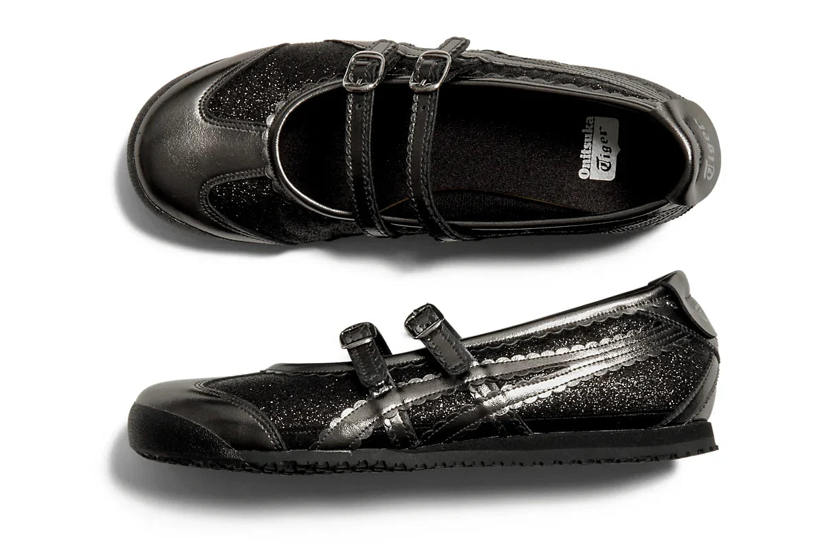 Onitsuka Tiger Mexico 66 TGRS Black/Gunmetal Glitter Pack Preto - 44SHOES
