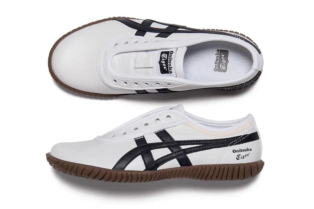 Onitsuka Tiger Tsunahiki Slip-On White/Black Branco - 44SHOES