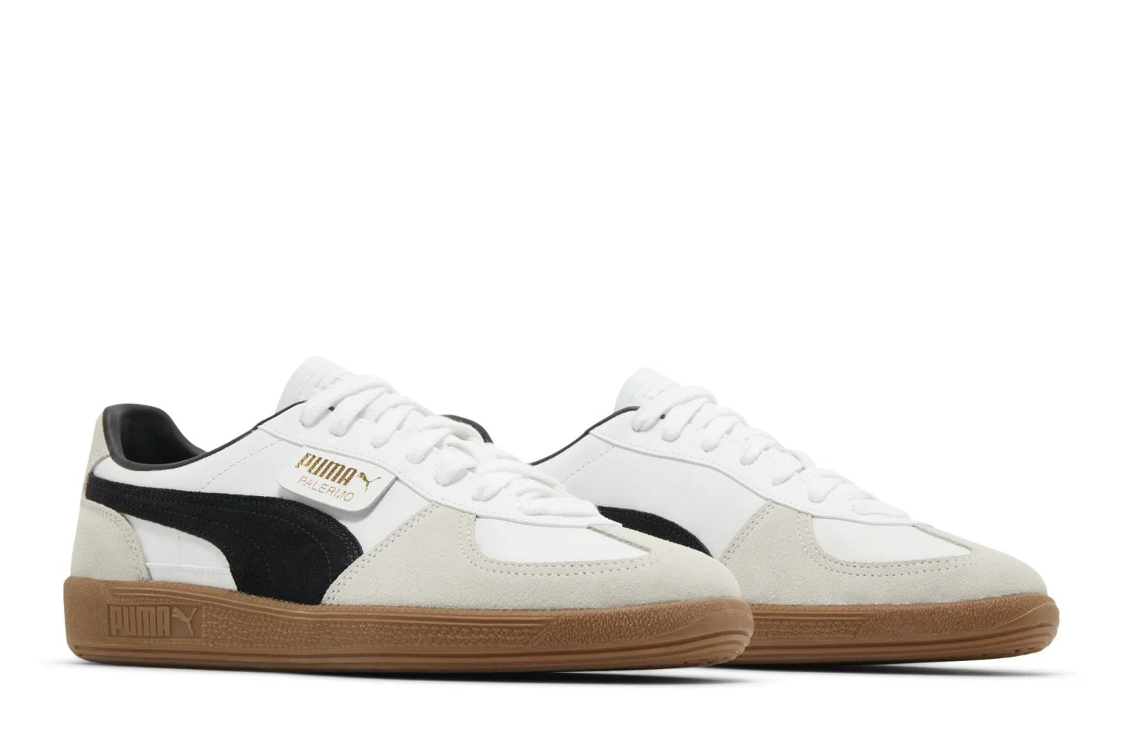 Puma Palermo Leather White Vapor Grey Gum Cinza - 44SHOES