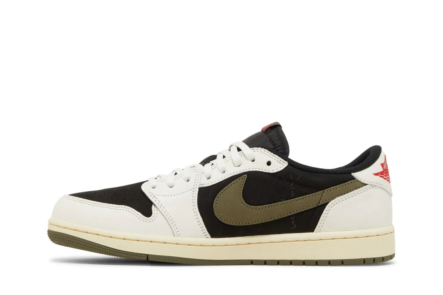 Travis Scott x Nike Air Jordan 1 Retro Low OG SP Olive Branco - 44SHOES